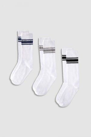 COCCODRILLO sokid BASIC SOCKS, valged, 3 tk., WC3383609BAS-001 WC3383609BAS-001-023