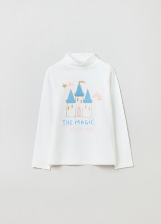 OVS GIRL3-10Y T-SHIRTS L/S 2H 7-8 WHITE 001904734 