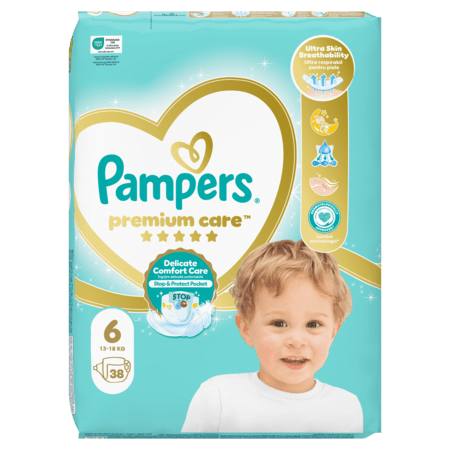 PAMPERS Premium Care teipmähkmed, suurus 6, 13kg+ 38 tk 