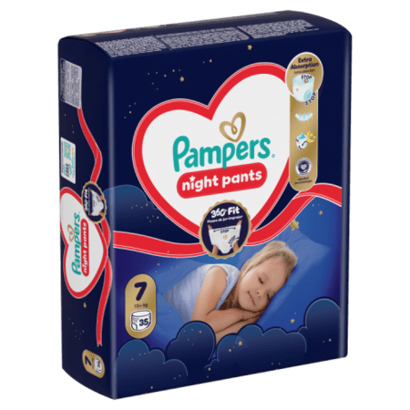 PAMPERS püksmähkmed Night Pants, 7 suurus, 15+kg, 35 tk., 80895149 