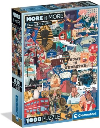 CLEMENTONI pusle More Is More - Travel&Cultures, 1000 tk., 37072 