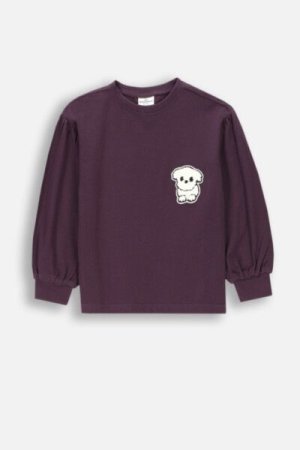 COCCODRILLO long sleeved t-shirt ACADEMY GIRL KIDS, lillad, ZC4143103AGK-016-122, 122 cm 