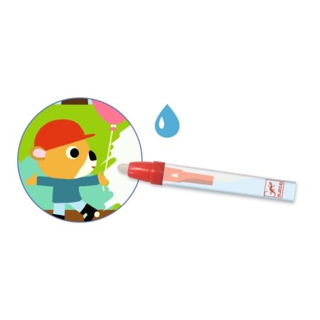 DJECO vee abil värvimise komplekt Magic Colouring – In the Park, DJ09075