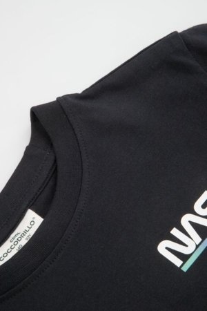 COCCODRILLO lühikeste varrukatega t-särk, mustad, suurus 