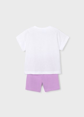 MAYORAL lühikeste varrukatega t-särk +lühikesed püksid, lilac, 3.731-20, cm 