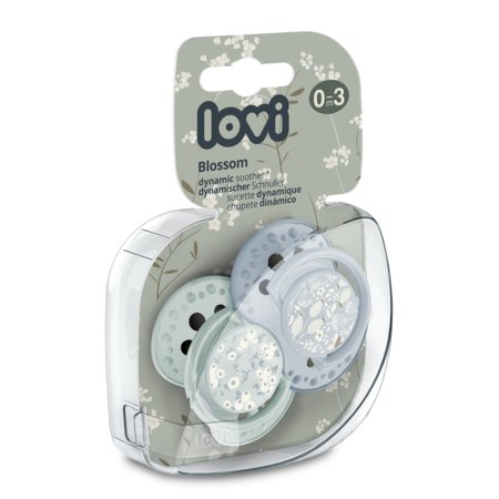 LOVI dünaamilised silikoon lutid, Blossom Blue, 0-3m, 2 tk.,  22/921boy 