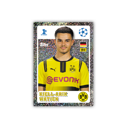 TOPPS kleepsud Champions League 2025 Mega Multipack, 41+1vnt., 5053307074507 