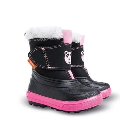 DEMAR talvesaapad BEAR, mustad/roosad, 1507, 22-23 1507 28-29