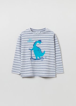OVS BOY9-36M T-SHIRT L/S 2M 30-36 GREY 001819339 001819339