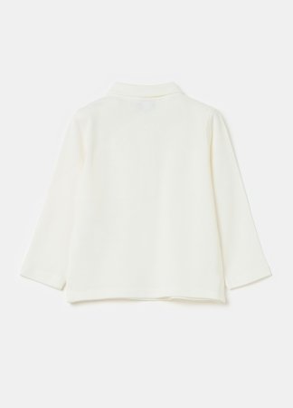 OVS pikkade varrukatega polo särk, valged, , 001974067 