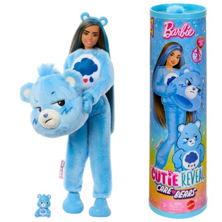 BARBIE Cutie Reveal kaisukaru seeria Grumpy Bear, JCN96 