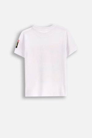 COCCODRILLO lühikeste varrukatega särk LICENCE BOY, valge, WC5143203LBD-001-122, 122 cm 