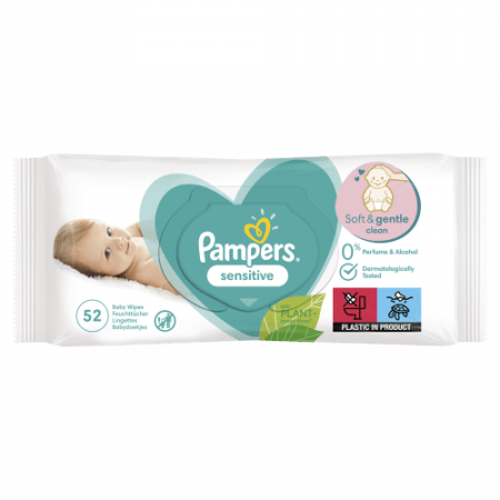 PAMPERS niisked salvrätikud Sensitive 3 pakki, 156 tk, 81752611 81752611