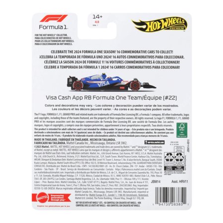 HOT WHEELS Vormel 1 VCARB 2024 Yuki Tsunoda, JBM14 