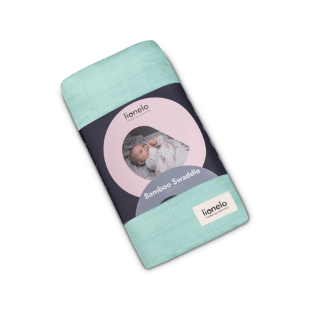 LIONELO mähkimistekk, Green mint, LO-BAMBOO SWADDLE 