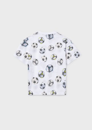 MAYORAL lühikeste varrukatega t-särk, white, 6.038-39, 157  cm 