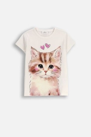 COCCODRILLO t-särk EVERYDAY GIRL A, kreemjad, cm 