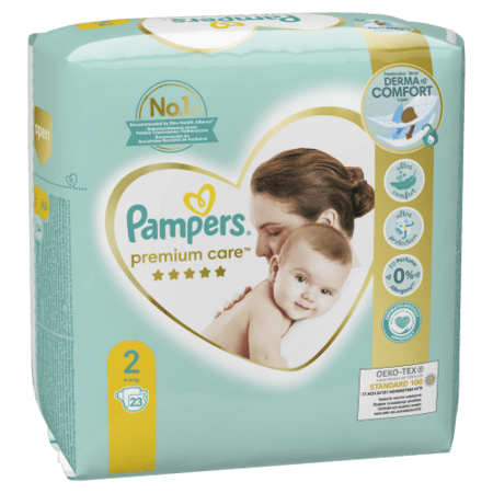 PAMPERS Premium Care teipmähkmed, suurus 2, 4-8 kg, 23 tk, 81765755 81765755