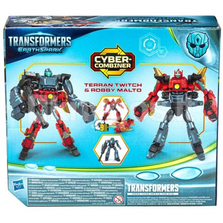 TRANSFORMERS transformerid Earthspark Cyber-Combiner Terran Twitch & Robby Malto, F8438 