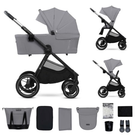 KINDERKRAFT universaalne käru 2IN1 NEA 2.0, platinum grey, KSNEA002GRY2000 