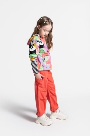 COCCODRILLO püksid REBEL GIRL KIDS, roosa, WC5119101RGK-025-122, 122 cm 