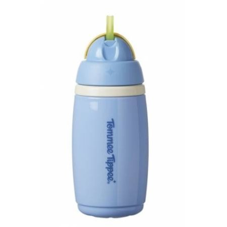 TOMMEE TIPPEE termokruus INSULATED STRAW 266ml, 12m+, grey, 447824 447824