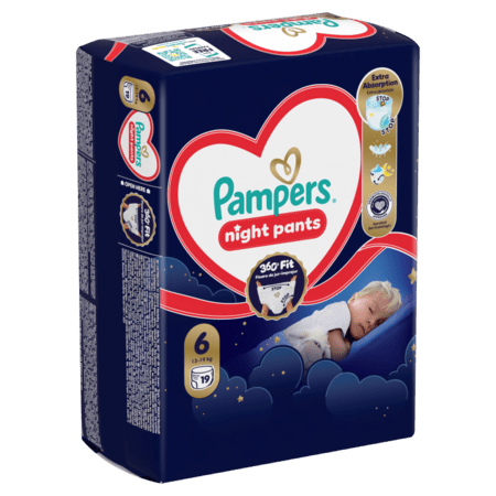 PAMPERS öö püksmähkmed, suurus 6, 19 tk, 13-19kg, 81758421 81758421