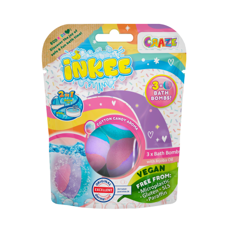 INKEE vannipommi komplekt Rainbow Multipack, 47088EN 