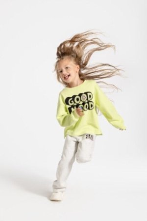 COCCODRILLO sweatshirt CARTOONS GIRL KIDS, roheline, ZC4132101CGK-011-122, 122 cm 