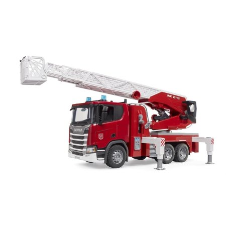 BRUDER 1:16 tuletõrjeauto Scania R-Series koos redeli ja veepumbaga, 03591 