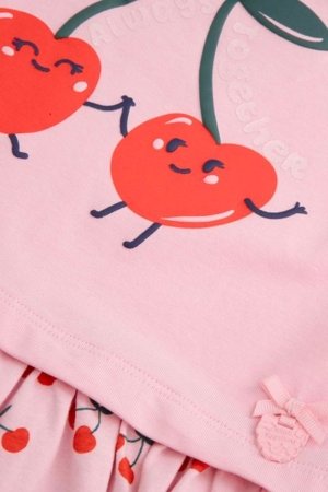 COCCODRILLO pikkade varrukatega kleit MAXITROPIC GIRL NEWBORN, roosa, WC5129102MGN-007-086, 86 cm 