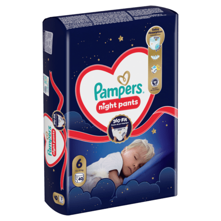 PAMPERS püksmähkmed Night Pants, 6 suurus, 13-19kg, 40 tk., 80895148 