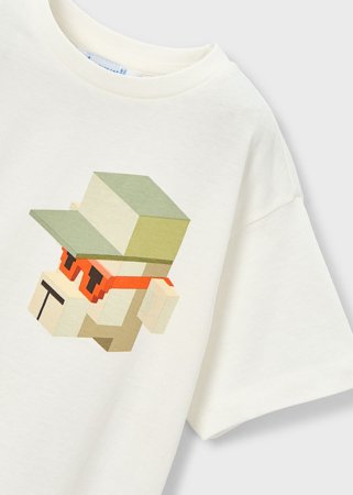 MAYORAL lühikeste varrukatega t-särk, cream, 3.078-72, 134  cm 