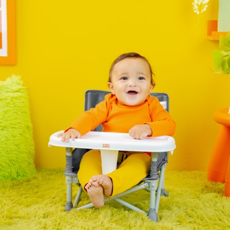 BRIGHT STARTS söögitool - booster POP 'N SIT, GREY, 17198 