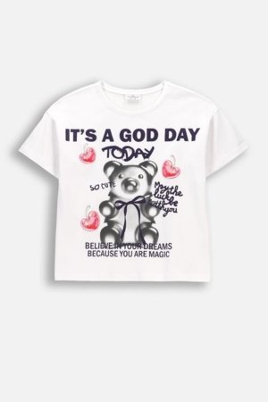 COCCODRILLO lühikeste varrukatega t-särk, valged, WC6143205SGJ-001-134, 134 cm 