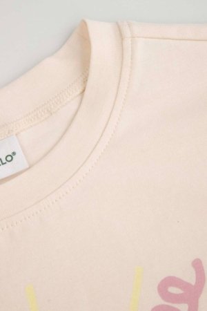 COCCODRILLO lühikeste varrukatega t-särk, beež, WC6143205HGK-003-110, 110 cm 