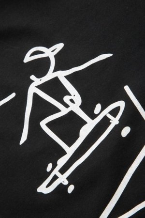 COCCODRILLO lühikeste varrukatega t-särk, mustad, cm 