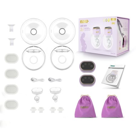 NENO juhtmevaba elektrooniline rinnapump SOLE TWIN, NEN-MAM-LK019 