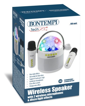 BONTEMPI Disco ball with speaker and microphones, 490250 