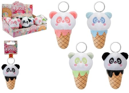 CANDY WORLD pehme mänguasi Panda Ice Cream 10cm., assortii, 453465 