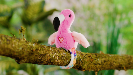 HAPPY YAPPERS interaktiivne plüüsist lind Flamingo, 9592 