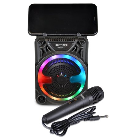 BONTEMPI juhtmevaba kõlar mikrofoniga ja RGB tuledega, 49 1000 