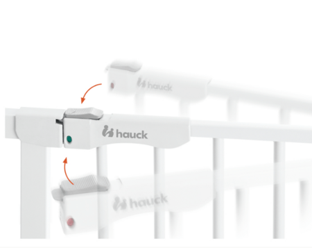 HAUCK turvavärav CLEAR STEP AUTOCLOSE 2, White, 597477 