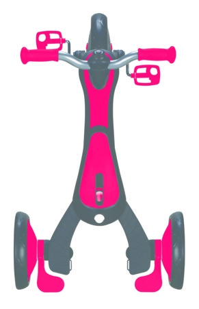 GLOBBER kolmerattaline jalgratas Explorer Trike Foldable 4 In 1, punane, 732-102 