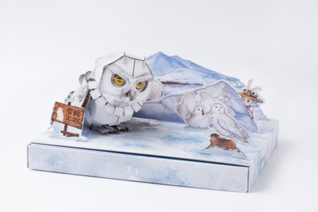 MAKEBUG 3D paberist pusle Snowy Owl, MB-B-0009 