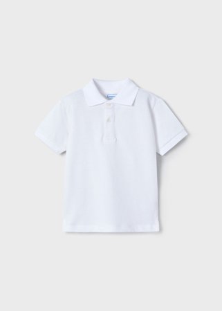MAYORAL lühikeste varrukatega polosärk, white, 150-16, 140 cm 