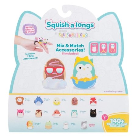 SQUISH-A-LONGS minifiguuride komplekt, assortii., SQAL0029 