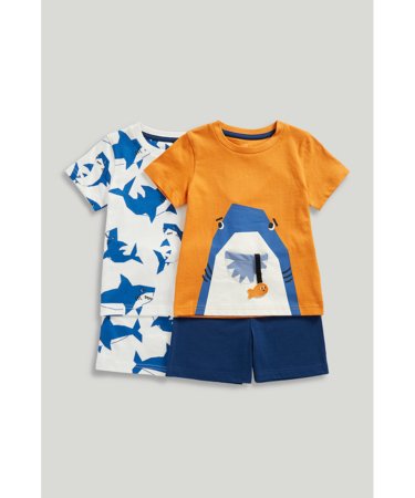 MOTHERCARE lühikeste varrukatega t-särk ja lühikesed püksid 2 tk., LM199 98 