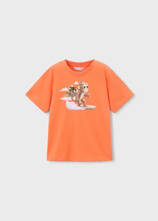 MAYORAL lühikeste varrukatega t-särk, orange, 3.077-84, 98  cm 