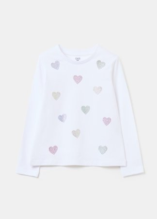 OVS pikkade varrukatega t-särk, valged, 140 cm, 002094450 